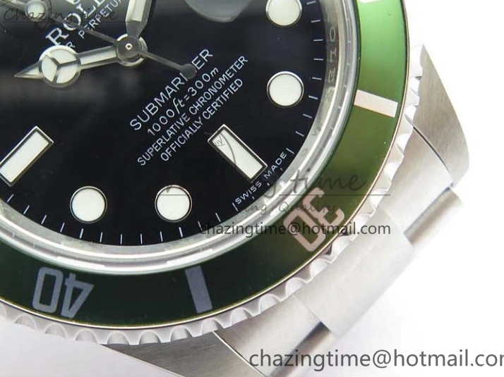 MiroTime 0502 Effortless Submariner 16610 LV Kermit Green 904L Steel ARF1:1 Best Edition on SS Bracelet SH 2577